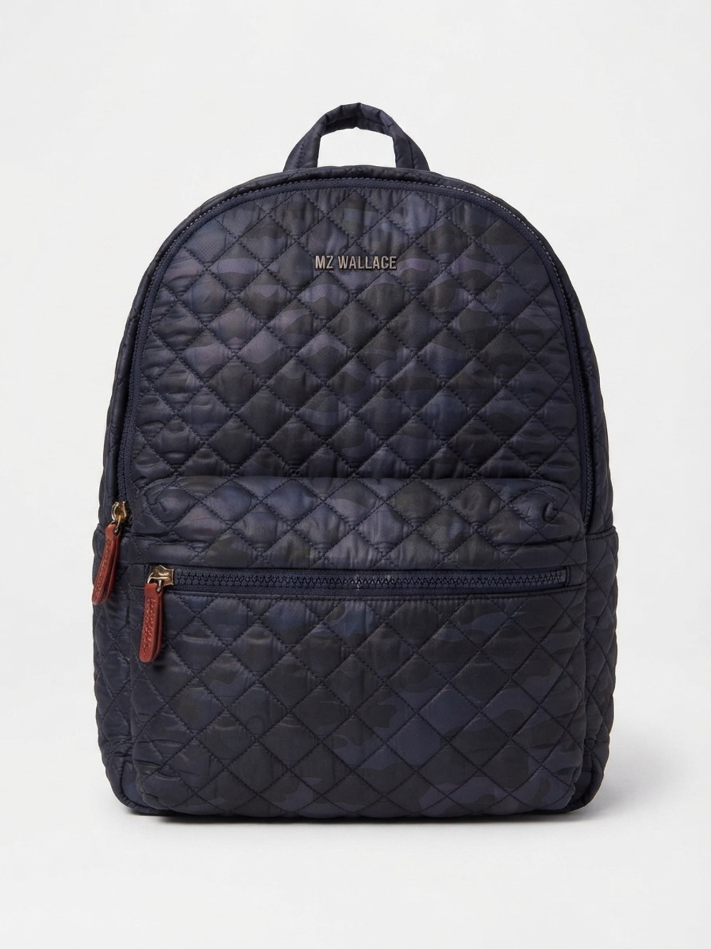 MZ Wallace Navy Quilted Backpack with Small Insert Bag